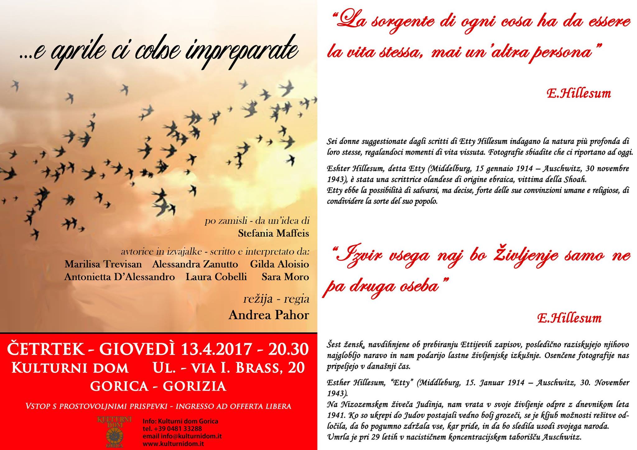 ...e aprile ci colse impreparate